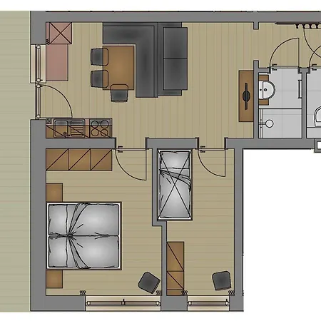 Gaestehaus Enzian Apartamento *